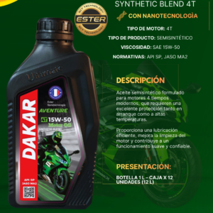 DAKAR 10W-30 Semisintetico 4T